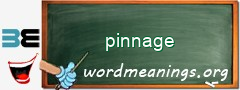 WordMeaning blackboard for pinnage